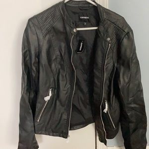 Express faux leather jacket.